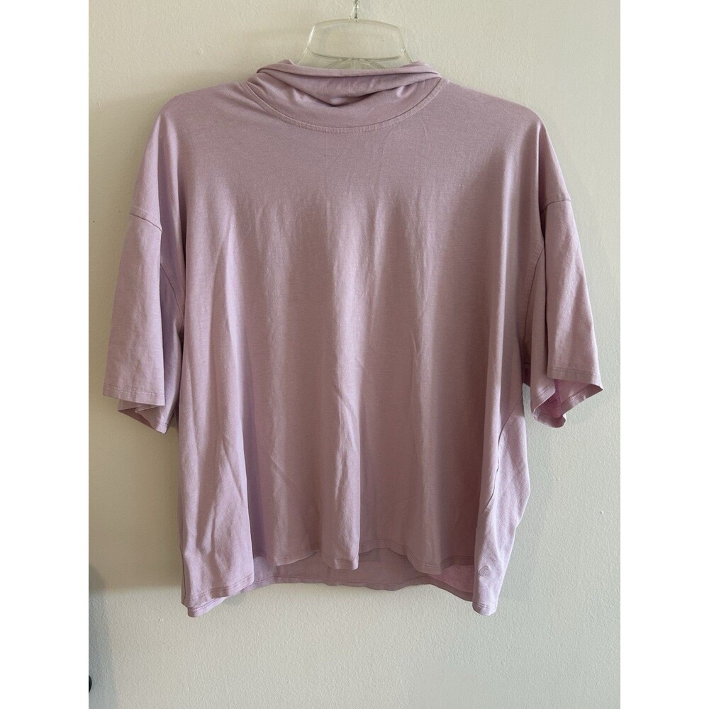 Lululemon Short Sleeve Turtleneck  Pink T-Shirt Size